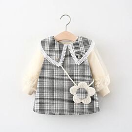 6 9 12 24 36 Months Baby Girls Dress Spring Autumn Long Sleeve Elegant Princess Dress Cute Christmas Birthday Party Kids Clothes