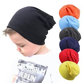 New Baby Hip-hop Street Dance Caps Kids Boys Girls Pullover Hats Knitted Cap Spring Autumn Warm Children Solid Color Beanie Hat