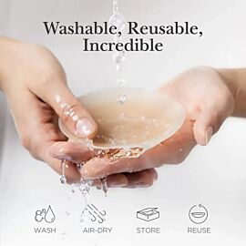 Braless Seamless Cake Cover Ultra Thin Invisible Bra Nipple Cover Bioadhesive Silicone Reusable Sweatproof for Summer Travel