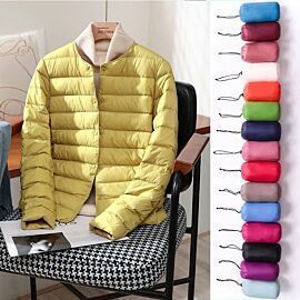2023 New Arrivals Autumn Winter Warm Women White Duck Down Slim Jackets Female Fashion Ultra Lightweight Packable Puffer Coats